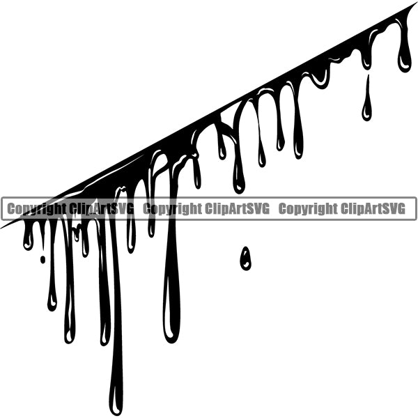 Design Element Bloody Paint Water Liquid Slice Cut Injury ClipArt SVG