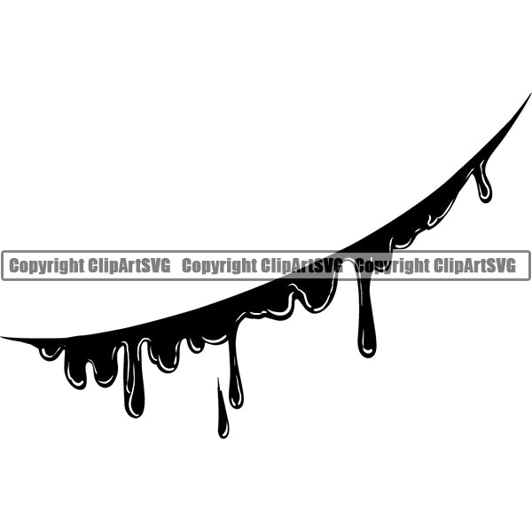 Design Element Bloody Paint Water Liquid Slice Cut Injury ClipArt SVG