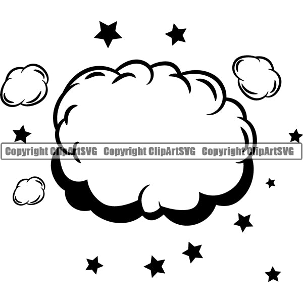 Design Element Callout Speech Bubble Comic Book ClipArt SVG