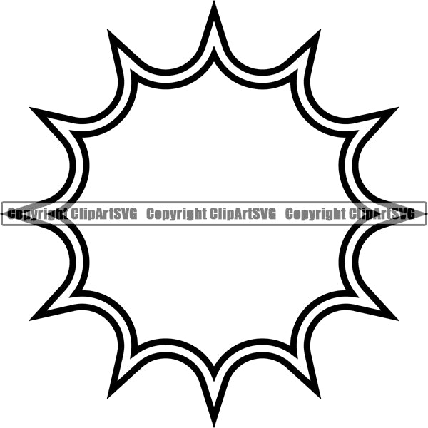 Design Element Callout Speech Bubble Comic Book ClipArt SVG