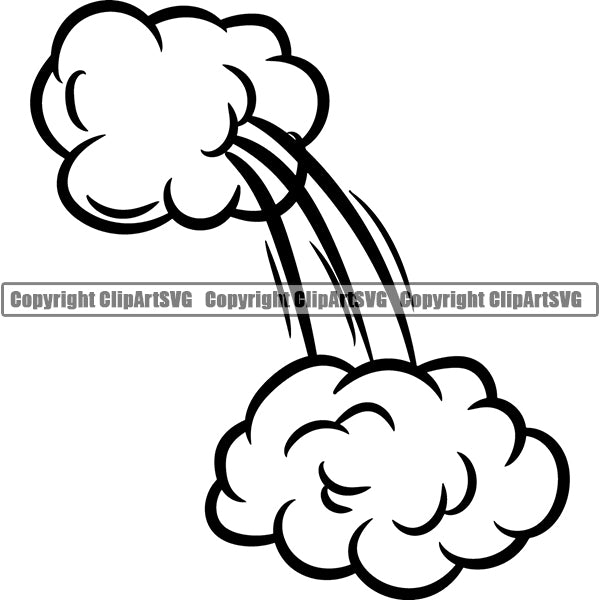 Design Element Callout Speed Lines Action Motion Comic Book ClipArt SVG