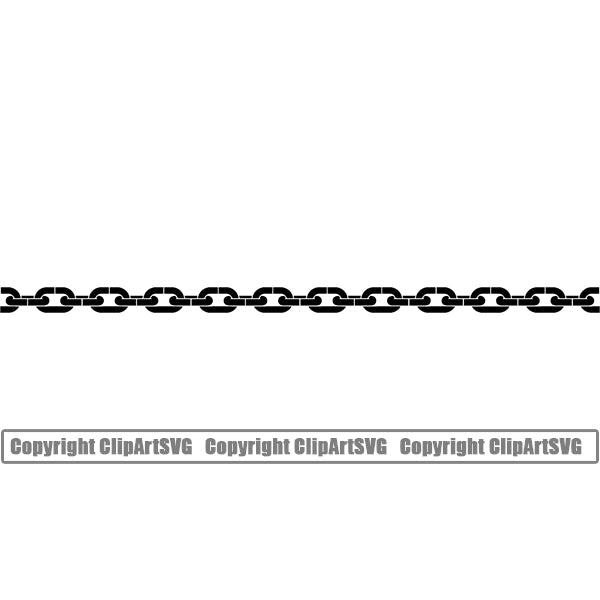 Design Element Metal Chain Link Frame Border ClipArt SVG