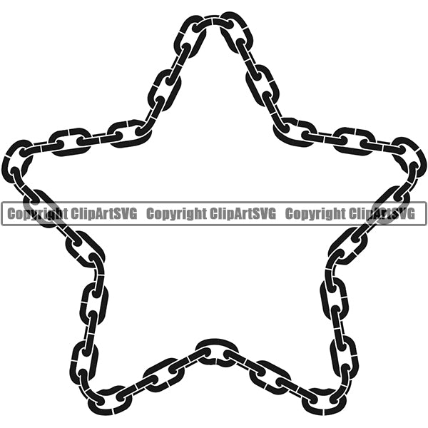 Design Element Metal Chain Link Frame Border ClipArt SVG