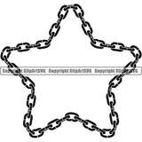 Design Element Metal Chain Link Frame Border ClipArt SVG