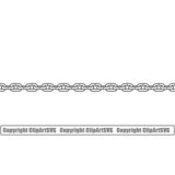 Design Element Metal Chain Link Frame Border ClipArt SVG