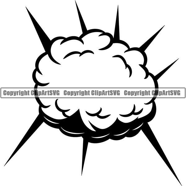 Design Element Callout Explosion Explode Speed Lines Action Motion Comic Book ClipArt SVG