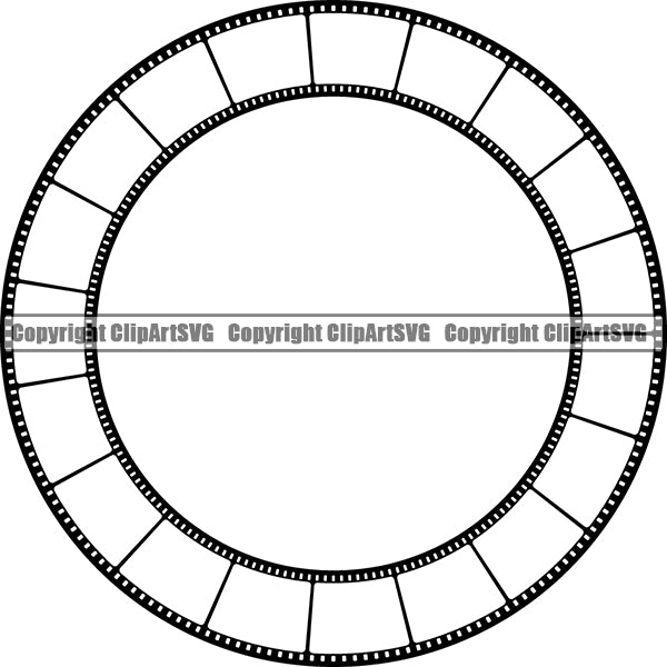 Photography Photographer Photograph Camera Film Strip Frame Border ClipArt SVG