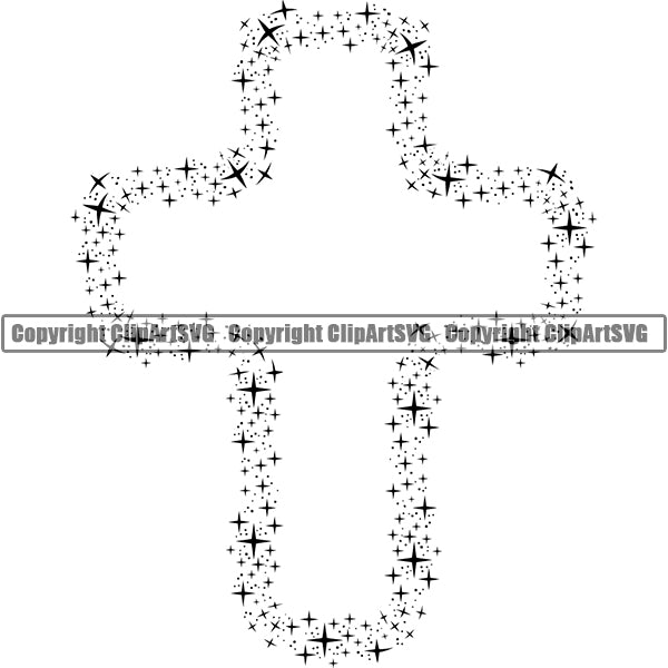 Design Element Stars Light Flares Border Frame ClipArt SVG