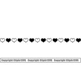 Design Element Heart Shape Frame Border ClipArt SVG
