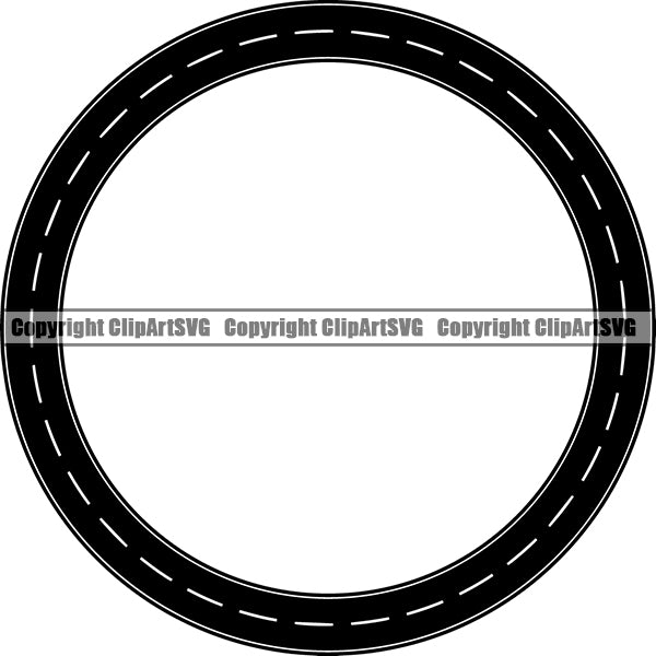 Road Street Design Element Frame Border Highway ClipArt SVG