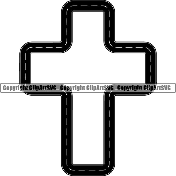 Road Street Design Element Frame Border Highway ClipArt SVG