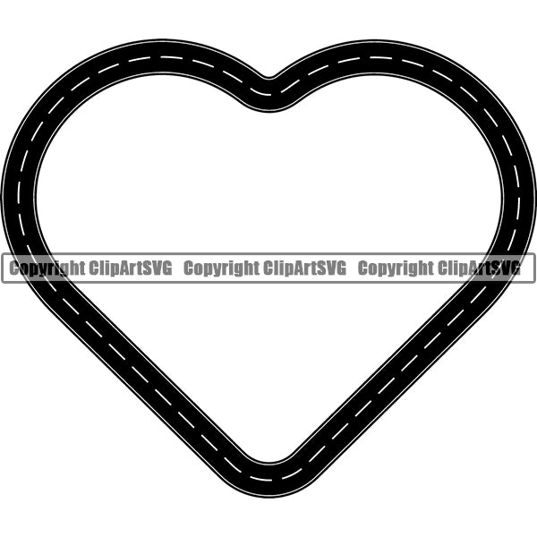 Road Street Design Element Frame Border Highway ClipArt SVG