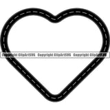 Road Street Design Element Frame Border Highway ClipArt SVG