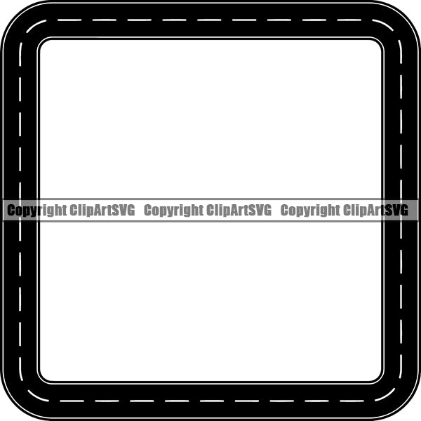 Road Street Design Element Frame Border Highway ClipArt SVG