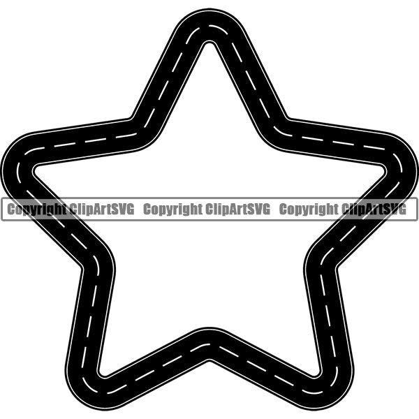 Road Street Design Element Frame Border Highway ClipArt SVG
