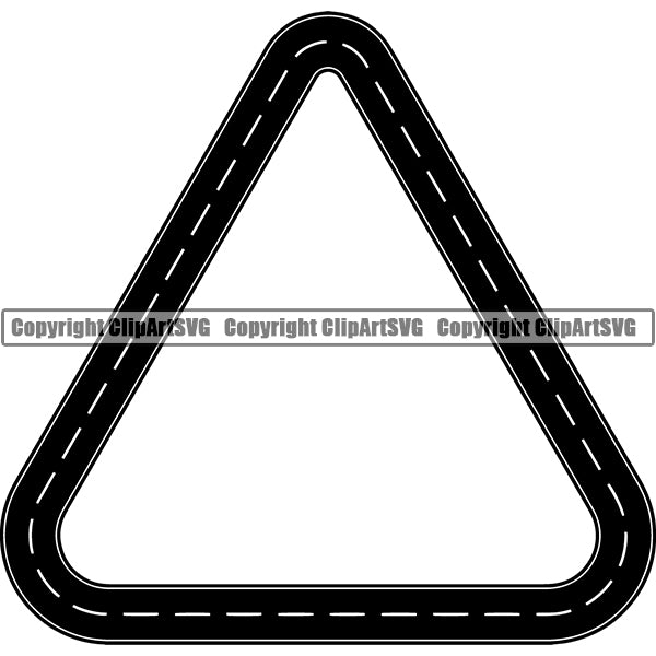 Road Street Design Element Frame Border Highway ClipArt SVG