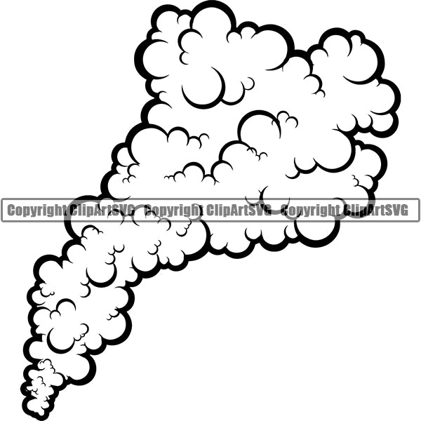 Design Element Smoke Cloud ClipArt SVG