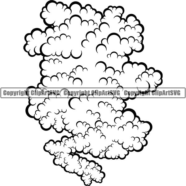 Design Element Smoke Cloud ClipArt SVG