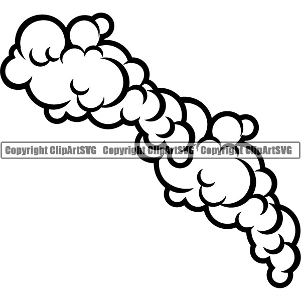 Design Element Smoke Cloud ClipArt SVG