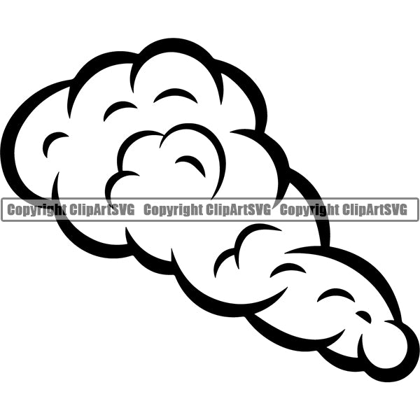 Design Element Smoke Cloud ClipArt SVG