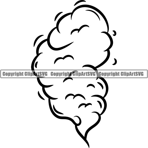 Design Element Smoke Cloud ClipArt SVG