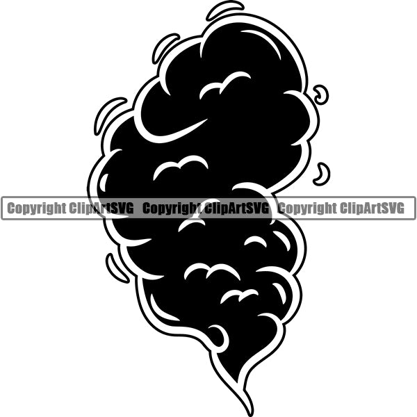 Design Element Smoke Cloud ClipArt SVG
