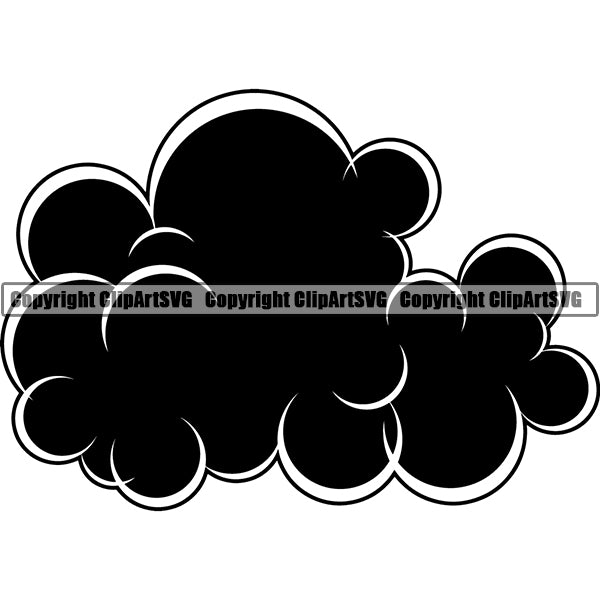 Design Element Smoke Cloud ClipArt SVG
