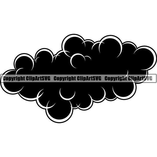 Design Element Smoke Cloud ClipArt SVG