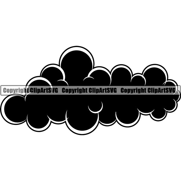 Design Element Smoke Cloud ClipArt SVG