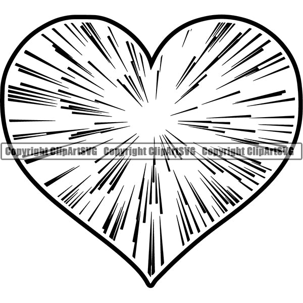Design Element Broken Heart Shape Glass ClipArt SVG