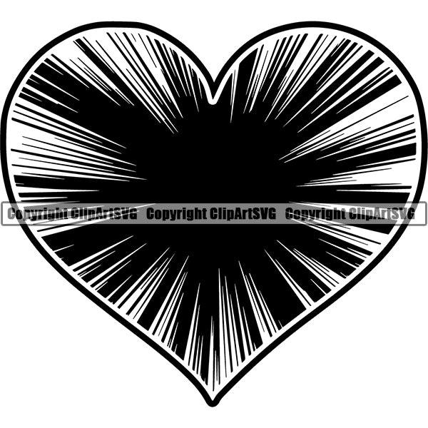 Design Element Broken Heart Shape Glass ClipArt SVG