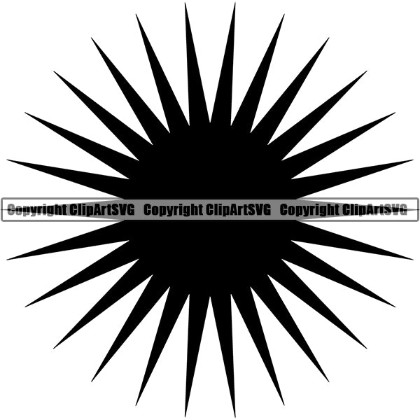 Design Element Sunburst Sunrays ClipArt SVG