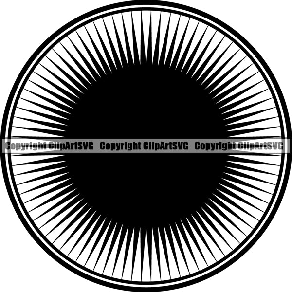 Design Element Sunburst Sunrays ClipArt SVG