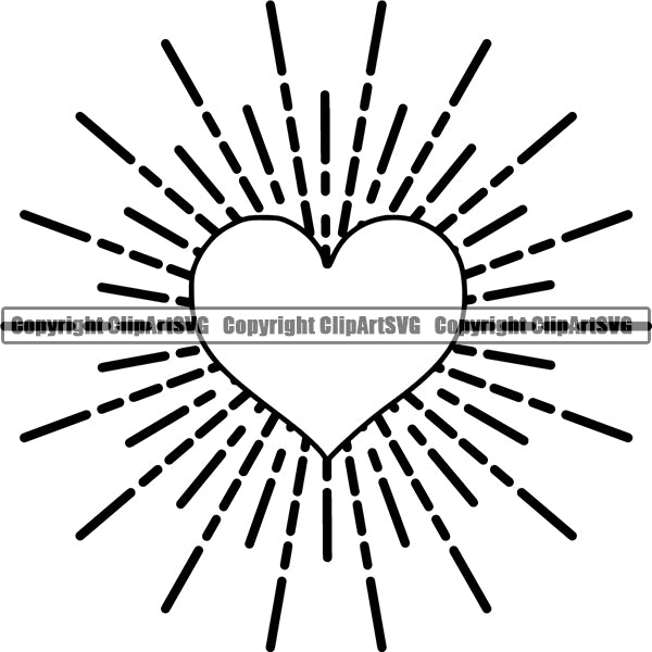 Design Element Sunburst Sunrays ClipArt SVG