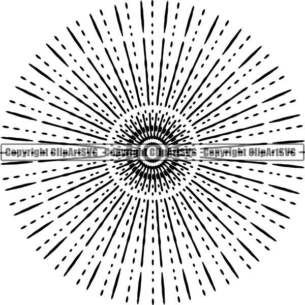 Design Element Sunburst Sunrays ClipArt SVG