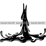 Design Element Blood Paint Water Liquid Spill Splash Pour Flow ClipArt SVG