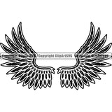 Design Element Angel Wings ClipArt SVG