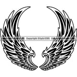 Design Element Angel Wings ClipArt SVG