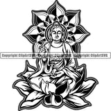 Ethnic Religion Buddha Buddhism ClipArt SVG