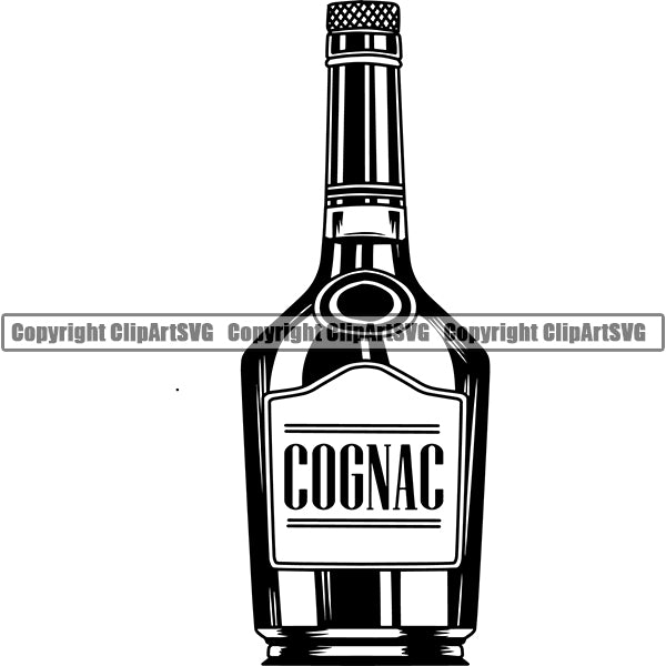 Alcohol Bottle Liquor Drink Drinking ClipArt SVG