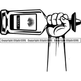 Alcohol Bottle Liquor Drink Drinking ClipArt SVG