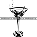 Mixed Drink Glass Alcohol Liquor Drinking ClipArt SVG