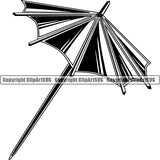 Fruit Cocktail Mixed Drink Umbrella Alcohol Liquor Drinking ClipArt SVG