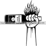 Beer Alcohol Liquor Hand Holding Drink Drinking ClipArt SVG