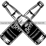 Beer Alcohol Liquor Drink Drinking Emblem Logo ClipArt SVG