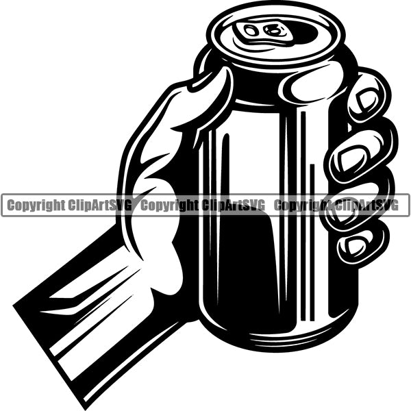 Beer Alcohol Liquor Hand Holding Drink Drinking ClipArt SVG