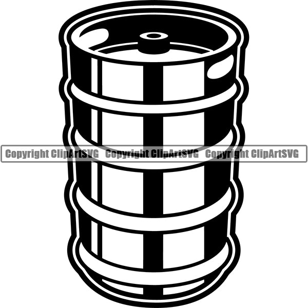 Beer Tap Draft Keg Alcohol Liquor Drink Drinking Emblem Logo ClipArt SVG