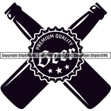 Beer Alcohol Liquor Drink Drinking Emblem Logo ClipArt SVG