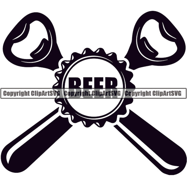 Beer Alcohol Liquor Drink Drinking Emblem Logo ClipArt SVG