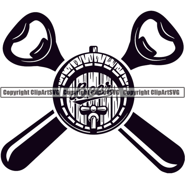 Beer Alcohol Liquor Drink Drinking Emblem Logo ClipArt SVG